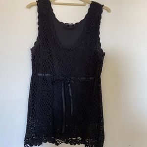 ABG crochet lined tank top